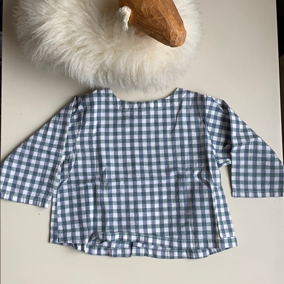 Makié Plaid Long Sleeve Blouse 12-18 months - Picture 1 of 11